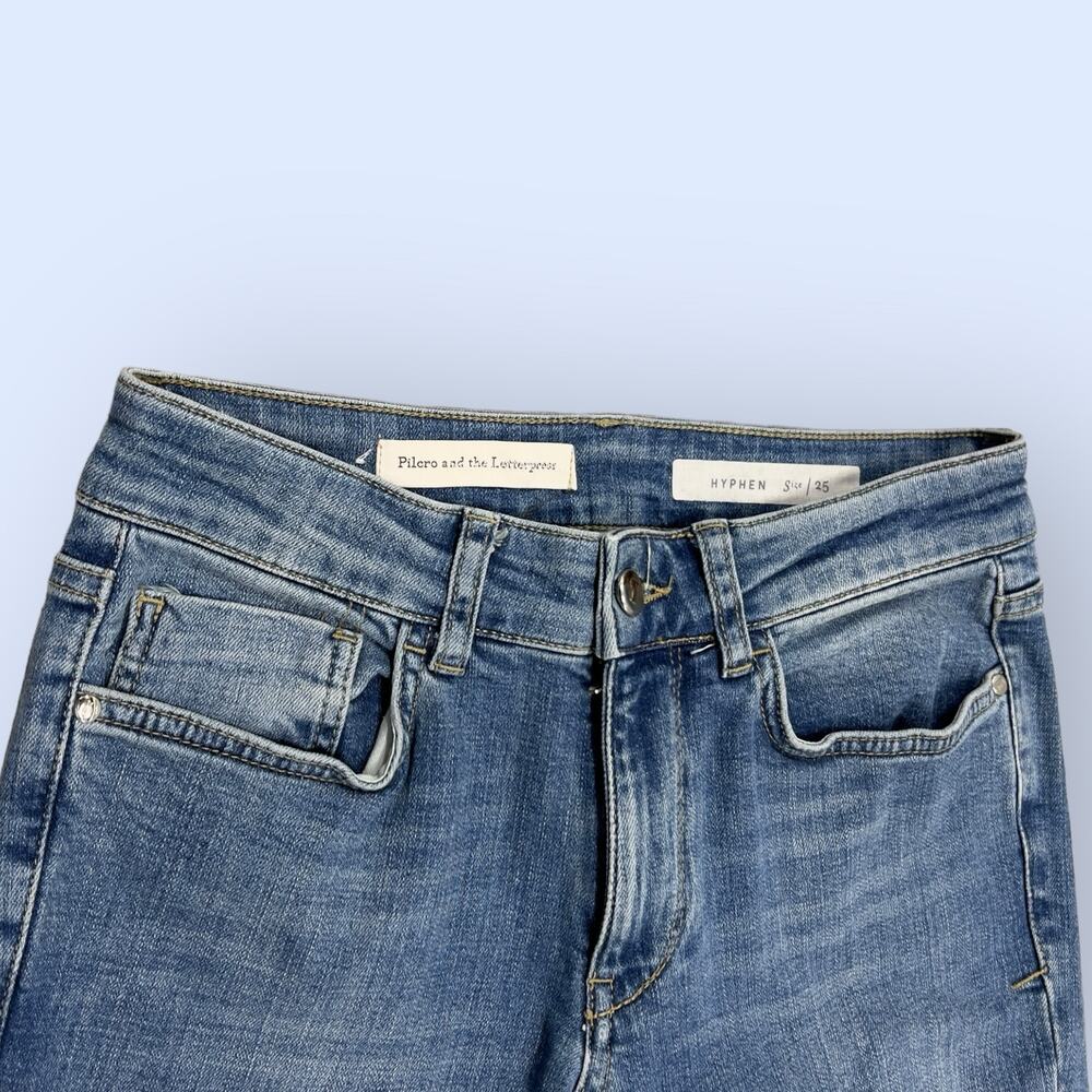 Anthropologie Pilcro And The Letterpress pearl  Hyphen Jeans size 25 - Picture 6 of 13